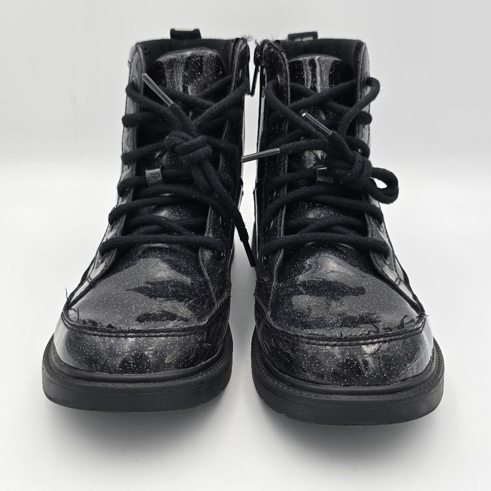 UGG Girls' Ashton Glitter Booties - Big Kids 4, Glitter Black - Picture 3 of 16